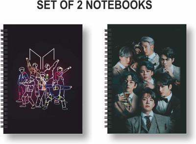 Papco BTS NOTEBOOK A5 Diary Ruled 144 Pages(Brown)