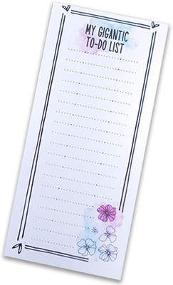 TREASURE TALES MY GIGANTIC TO DO LIST TEAR OFF,Schedule Your Day, Manage to-do List and Track Wellness A4 Diary Ruled MY GIGANTIC TO DO LIST TEAR OFF NOTEBOOKS 70 Pages(White)