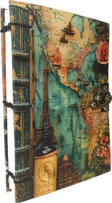 ALAYANACRAFTS Handmade A5 Note Book UNRULLED 200 Pages(MULTICOLOR-7, DARKGREEN-3)