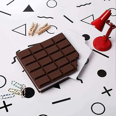 Taufa Villa Chocolate Fragrance Diary Scented Chocolate Notebook Small Memo Pocket-size Diary Unruled 60 Pages(Multicolor)