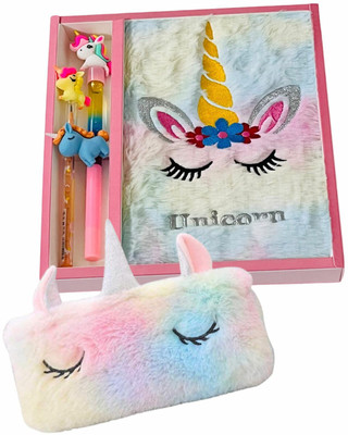 Le Delite Unicorn Regular Diary Ruled 100 Pages(Multicolor, Pack of 2)