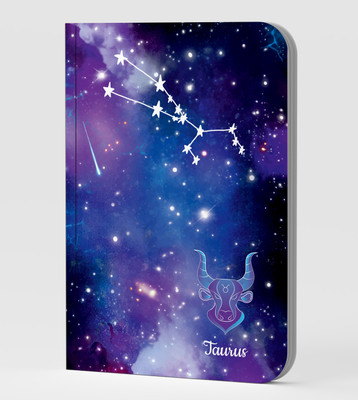 AccuPrints Zodiac sign notebook A5 Notebook Ruled 144 Pages(Blue)