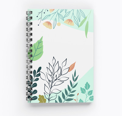 RJPRINTS Elegant Nature A4 Notebook Unruled 160 Pages(Multicolor)
