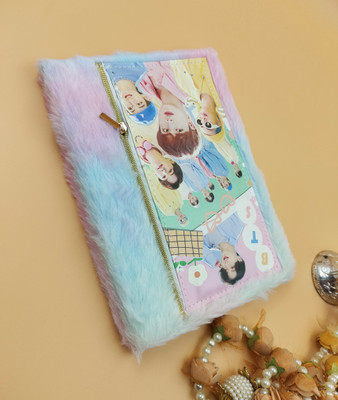 Paper Bear BTS A4 Diary ruled 70 Pages(Cream, Pack of 2)