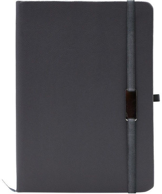 Family store Leatherette Diary A5 Notebook Ruled 200 Pages(Grey)