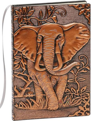 SARJUDAS ENTERPRISE Diary Regular Diary 200 Pages(3D Elephant Copper Diary)