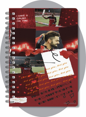 craft maniacs NOTEBOOK COLLECTION A5 Diary RULED 160 Pages(Red)