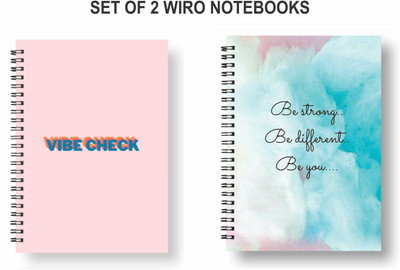 Papco Notebooks A5 Diary Ruled 144 Pages(Multicolor, Pack of 2)