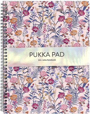 Pukka Pad Bloom Range | Wirebound Notebook | 80gsm Perforated Pages A4 Notebook Ruled 160 Pages(Cream)