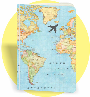 craft maniacs A5 SOFT BOUND NOTEBOOK A5 Diary RULED 100 Pages(Yellow)