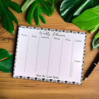 Vibrance Weekly Planner Notepad – Make This Week Matter A4 Planner No 140 Pages(Multicolor)