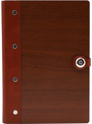 Family store Wooden A5 Notebook Ruled 192 Pages(Brown)