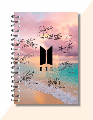 craft maniacs BTS DIARY A5 Diary RULED 160 Pages(Multicolor)