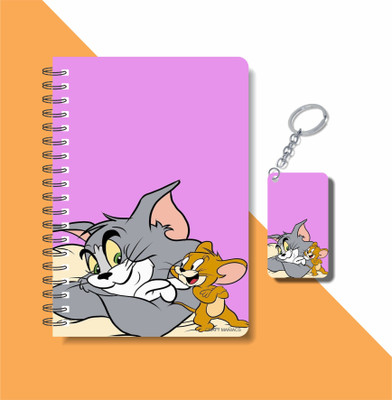 craft maniacs TOM & JERRY A5 Notebook RULED 160 Pages(Red)
