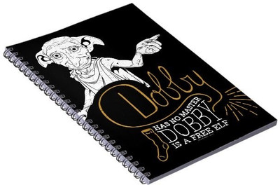 craft maniacs HARRY NOTEBOOK A5 Notebook RULED 120 Pages(Black)