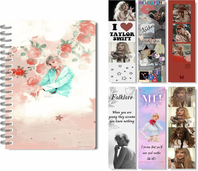craft maniacs 2023 TAYLOR DIARY + FREEBIE COLLECTION A5 Notebook RULED 160 Pages(Multicolor)