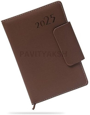 PAVITYAKSH Regular Diary/Personal A5 Diary YES 365 Pages(Brown)