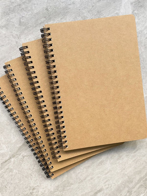 craft maniacs ECO FRIENDLY COLLECTION A5 Notebook UNRULED 120 Pages(Multicolor, Pack of 6)