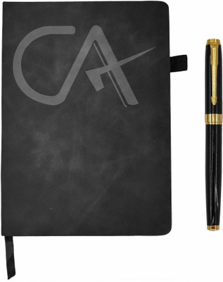 Ab Sab CA A5 Diary Ruled 200 Pages(Black)