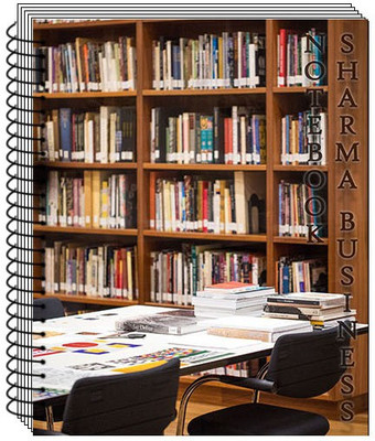 KRASHTIC Big A4 Spiral Unruled Notebook, 75 GSM Paper, Set of 1(book rack) A4 Notebook Unruled 200 Pages(White)