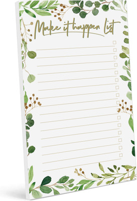 Inkdotpot Daily Planner A5 Planner Unruled 50 Pages(Green)