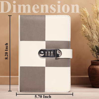Wishbone NUMERICAL LOCK A5 Diary RULED 112 Pages(EBONY)