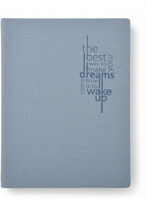 Pia Creations Motivational journal A5 Diary Single Line Rulled 192 Pages(Blue)