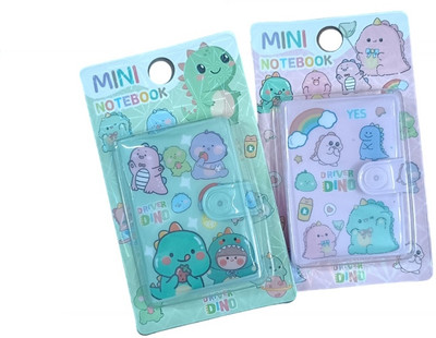 Nia Creations Small Diary for kids girls/boys A4 Diary 60 Pages(Green, Pack of 2)