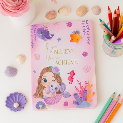 articious Mermaid A5 Diary Ruled 96 Pages(Multicolor)