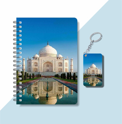 craft maniacs A5 NOTEBOOK + KEYCHAIN COLLECTION A5 Notebook RULED 160 Pages(Black, White)