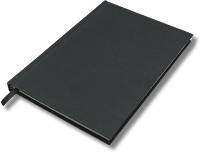 CRAFTOPIX Plain Executive Planner/ Diary A5 Notebook Unruled 192 Pages(Black)