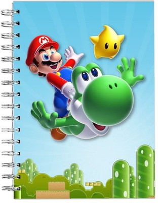 craft maniacs MARIO 2024 A5 Notebook RULED 160 Pages(Black)