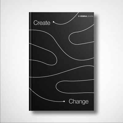 Zebralearn Create Change A5 Notebook Ruled 160 Pages(Black)