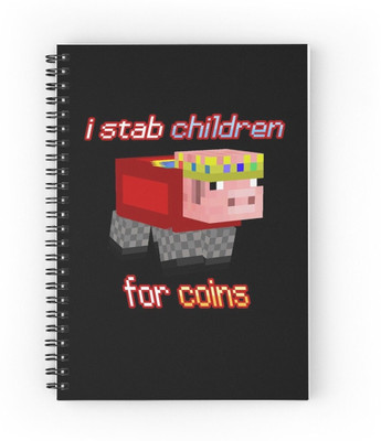craft maniacs MINECRAFT NOTEBOOK COLLECTION A5 Diary RULED 160 Pages(Black)
