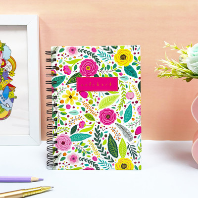 articious Floral A5 Diary Ruled 192 Pages(Floral)