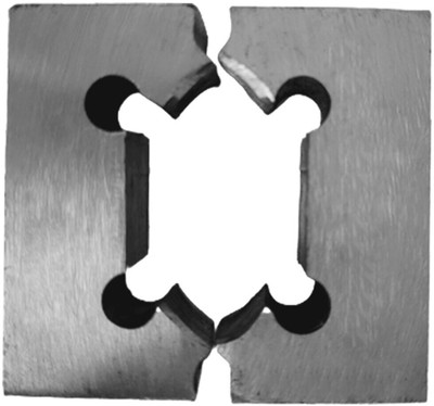 Implemental Adjustable (Two Piece) Pipe Die Gutka BSP (1 Inch) Die Handle(0 cm)