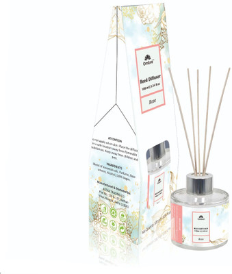 Ombre Reed Diffuser-100ml Rose With 5 Natural Stick. Ideal for Office Cabins, Home, Office, Whashrooms,, Brings Peace and Happiness . Diffuser(Pink)