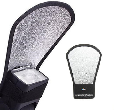 Kate CAMERA FLASH (SILVER/WHITE) CARD CAMERA FLASH Diffuser(Black)
