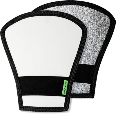DIGICLAMBO Flash Diffuser Reflector - 2-Sided Flash Diffuser Reflector Diffuser(Silver, White)