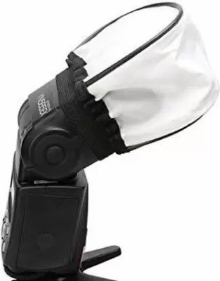 ZuriKrisha Universal Soft Mini Flash Bounce Diffuser Cap for on/Off Camera Flash Gun Photography Diffuser(White)