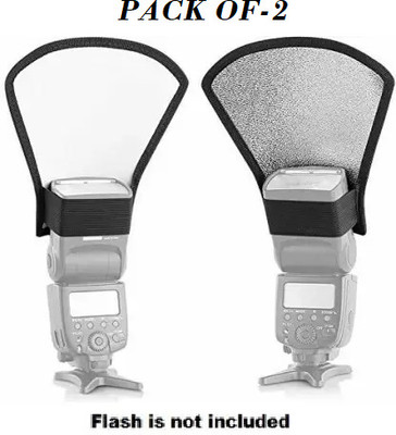 Kate camera flash card MINI (silver/white) (PACK OF-2) CAMERA FLASH Diffuser(Multicolor)