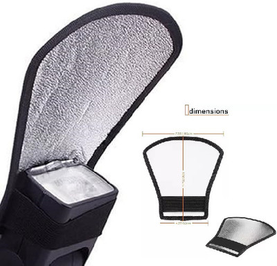 Kate camera flash light card (wight/silver) CAMERA FLASH Diffuser(Multicolor)