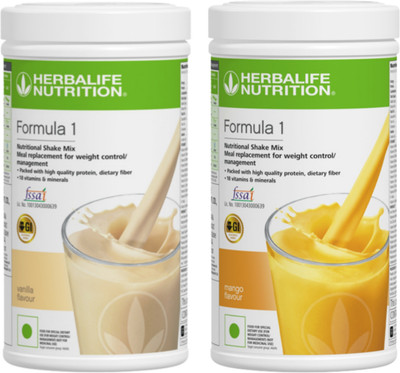 HERBALIFE FIRMULA 1 VANILLA FLAVOUR MANGO Powder(1000 g, Pack of 2)