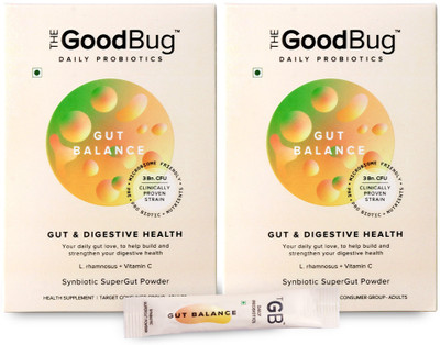 The Good Bug Gut Balance New & Improved Probiotic For Improving Digestion Berry Flavoured(2 x 15 No)