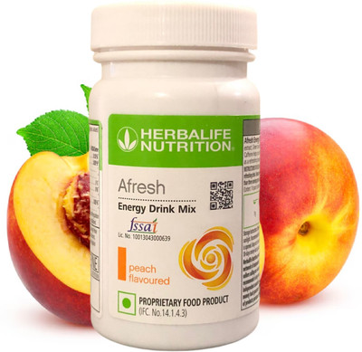 HERBALIFE AFRESH ENERGY DRINK DRINK MIX PEACH FLAVOUR 50GM_ PEACH FLAVOUR Powder(50 g)