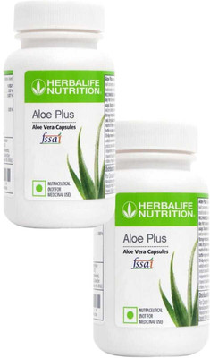 HERBALIFE Aloe Plus Tablet (60x2Tablets 2 Packs) combo (120 Tablets) UNFLAVOR Tablet(100 g, Pack of 2)