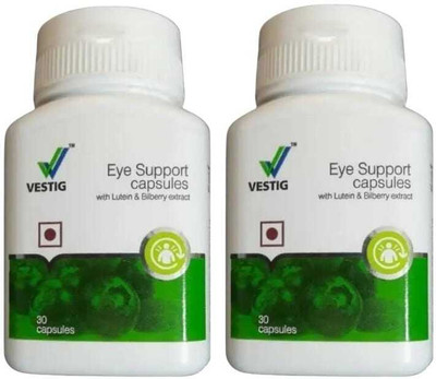 VESTlGE VESTIGE EYE SUPPORT CAPSULES (30 SOFTGELS) PACK OF 2 UNFALVAR Capsules(60 g, Pack of 2)