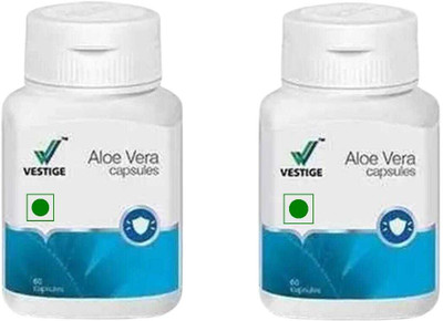 VESTlGE ALOE VERA60+60 CAPSULES PACK 2 UNFALVAR Capsules(200 g, Pack of 2)