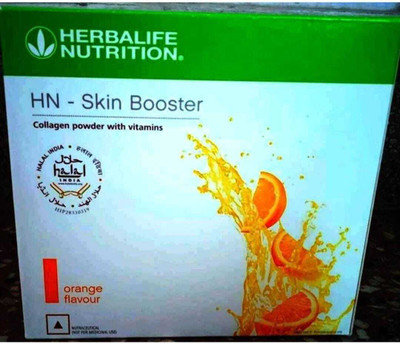 HERBALIFE Skin Booster Nutrition Bars (300 g, Orange) Unflavered Powder(300 g)