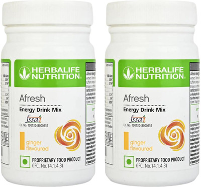 HERBALIFE Afresh Energy Drink Mix GINGER GINGER Powder(100 g, Pack of 2)